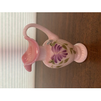 VTG FENTON Rosalene Honor Collection Floral LTD ED #176/2500 Pitcher SIGNED 6.5"