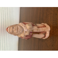 FENTON LTD ED Red/White OLDE WORLD SANTA PAINTED CHRISTMAS Figurine SIGNED 8"