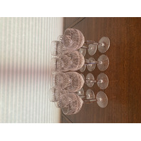 STUNNING SET(12) VTG WATERFORD Crystal COLLEEN Hock Wine Glasses 7.5"H SIGNED