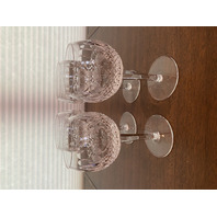 STUNNING SET(4) RARE VTG WATERFORD Crystal COLLEEN OVERSIZE Wine Glasses 7.75"H