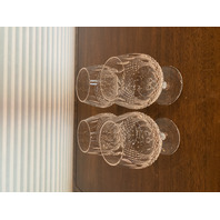 STUNNING VTG SET(4) WATERFORD Crystal COLLEEN LARGE Brandy Glasses SIGNED 5.25"H
