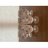 SET(10) VTG WATERFORD Crystal COLLEEN Short Stem Water Goblets SIGNED 5.25"H