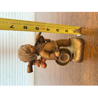 BEAUTIFUL VTG ANRI FERRANDIZ TRACKER LTD ED #319/1500 Wood Figurine ITALY 6.5"H