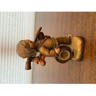 BEAUTIFUL VTG ANRI FERRANDIZ TRACKER LTD ED #319/1500 Wood Figurine ITALY 6.5"H