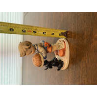 VTG Hummel "BEGGING HIS SHARE" Porcelain Figurine #9, 5.25"H W.GERMANY TMK5