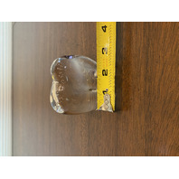BEAUTIFUL VTG BACCARAT Crystal Clear Elephant Figurine 3"H SIGNED, FRANCE