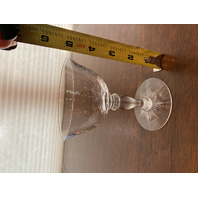 STUNNING SET(3) VTG HAWKES Crystal ALLEGRO Champagne Glasses SIGNED 4.75"H