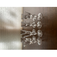 STUNNING SET(8) VTG HAWKES Crystal ALLEGRO Cordial Glasses SIGNED 4.25"H