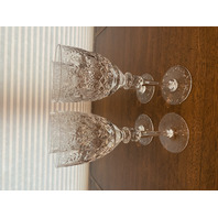 STUNNING SET(4) VTG ROGASKA Crystal GALLIA Water Goblets 9.25"H DISCONTINUED