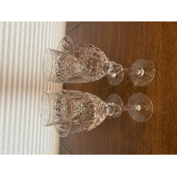 STUNNING SET(4) VTG ROGASKA Crystal GALLIA Water Goblets 9.25"H DISCONTINUED