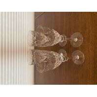 STUNNING SET(4) VTG ROGASKA Crystal GALLIA Wine Glasses 7.75"H DISCONTINUED
