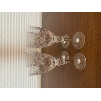 STUNNING SET(4) VTG ROGASKA Crystal GALLIA Wine Glasses 7.75"H DISCONTINUED