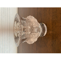 STUNNING VTG LALIQUE Crystal DAMPIERRE Vase Birds/Vines SIGNED 4.75" FRANCE