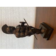 LARGE/HEAVY FERNANDO BOTERO Nude Roman Warrior Art Bronze Sculpture SIGNED 19"H