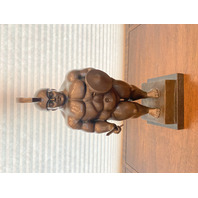 LARGE/HEAVY FERNANDO BOTERO Nude Roman Warrior Art Bronze Sculpture SIGNED 19"H