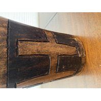 BEAUTIFUL LARGE HAND MADE ANTIQUE Djembe Drum 23.5"H