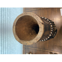 BEAUTIFUL LARGE HAND MADE ANTIQUE Djembe Drum 23.5"H