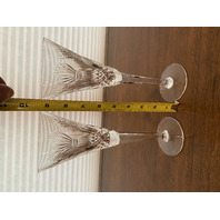 2 WATERFORD Crystal Millennium Series PROSPERITY Champagne Flutes 9.25"H SIGNED