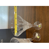 WATERFORD Millennium Collection Crystal PROSPERITY Toasting Flutes W/BOX 9.25"H