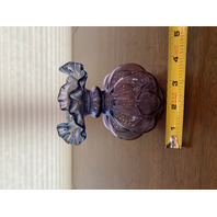 STUNNING RARE 1942 SCARCE FENTON Mulberry Diamond Optic Melon Vase 5.25"H HTF