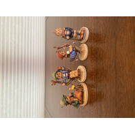 4 VTG Goebel Hummel Figurines #142 3/0, 141 3/0,  16 2/0, 63, GERMANY