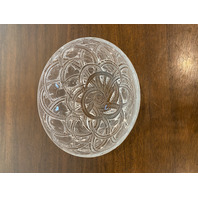 STUNNING VTG LALIQUE Frosted PINSONS Bird Etched Crystal Bowl SIGNED 9.25"W