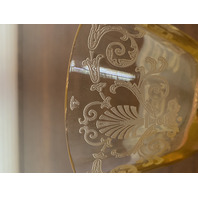 BEAUTIFUL SET(8) Fostoria VERSAILLES TOPAZ Champagne/Tall Sherbet Glasses 6"H