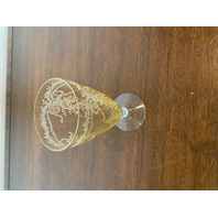 BEAUTIFUL SET(6) Fostoria June TOPAZ Iced Tea Glasses 5.25"H