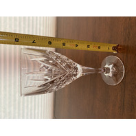 STUNNING VTG Godinger DUBLIN Pattern Crystal Decanter + 3 Red Wine Glasses SET 4