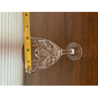 STUNNING VTG Godinger DUBLIN Pattern Crystal Decanter + 3 Red Wine Glasses SET 4