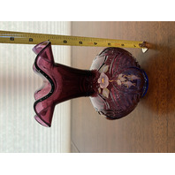 STUNNING FENTON Mulberry HUMMINGBIRD & WILD ROSE LTD ED #525/1250 7.75"H SIGNED