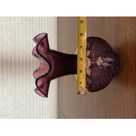 STUNNING FENTON Mulberry HUMMINGBIRD & WILD ROSE LTD ED #525/1250 7.75"H SIGNED