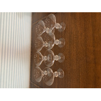 SET(8) VTG STUEBEN PATTERN 7737 Crystal Champagne Glasses SIGNED "S" 4 7/8"H