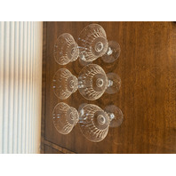 STUNNING SET(6) VTG BACCARAT Crystal NAVARRE Tall Sherbet Glasses 5" SIGNED