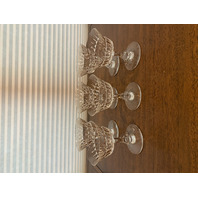 STUNNING SET(6) VTG BACCARAT Crystal NAVARRE Tall Sherbet Glasses 5" SIGNED