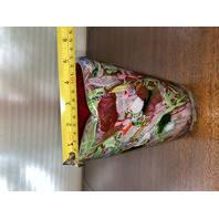 STUNNING AVeM Bizantino Multicolored Millefiori Art Glass Vase 7.75"H ITALY