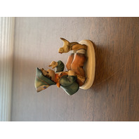 VTG Goebel Hummel SINGING LESSON Figurine #63, 3.25"H, GERMANY TMK2 FULL BEE