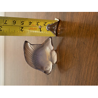 GORGEOUS VTG LALIQUE Crystal Light Purple Fish Paperweight SIGNED 2"L FRANCE