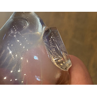 GORGEOUS VTG LALIQUE Crystal Light Purple Fish Paperweight SIGNED 2"L FRANCE