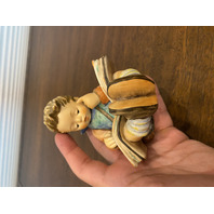 VTG Goebel Hummel THOUGHTFUL Figurine #415, 4.25"H, W.GERMANY TMK6