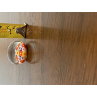 BEAUTIFUL VTG Mini Multicolored Millefiori Art Glass Paperweight 1.5"H