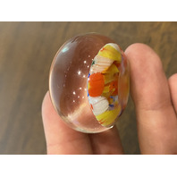 BEAUTIFUL VTG Mini Multicolored Millefiori Art Glass Paperweight 1.5"H