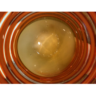 BEAUTIFUL Waterford Evolution Red/Amber Spiral Art Glass Vase 6.25"H SIGNED