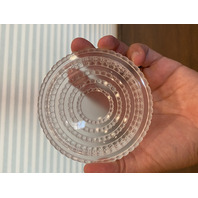 STUNNING VTG LALIQUE Crystal LES ENFANTS Nude Humans Powder Box SIGNED 4.25"W
