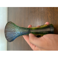 BEAUTIFUL VTG Multicolored Liuligongfang Chinese Art Glass Vase 5.75"H
