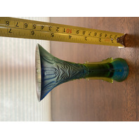 BEAUTIFUL VTG Multicolored Liuligongfang Chinese Art Glass Vase 5.75"H