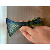 BEAUTIFUL VTG Multicolored Liuligongfang Chinese Art Glass Vase 5.75"H