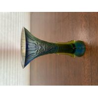 BEAUTIFUL VTG Multicolored Liuligongfang Chinese Art Glass Vase 5.75"H