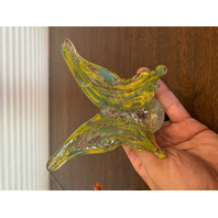 SET OF 3 BEAUTIFUL  Multicolored PIER 1 Imports Art Glass Butterfly Figurines