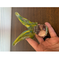SET OF 3 BEAUTIFUL  Multicolored PIER 1 Imports Art Glass Butterfly Figurines
